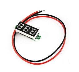 Mini digitální voltmetr 2,5-30V modrý