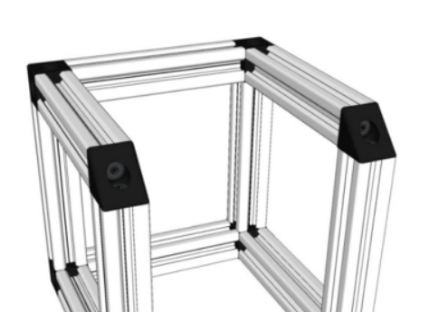 Rohová spojka pro 3 profily 20mm