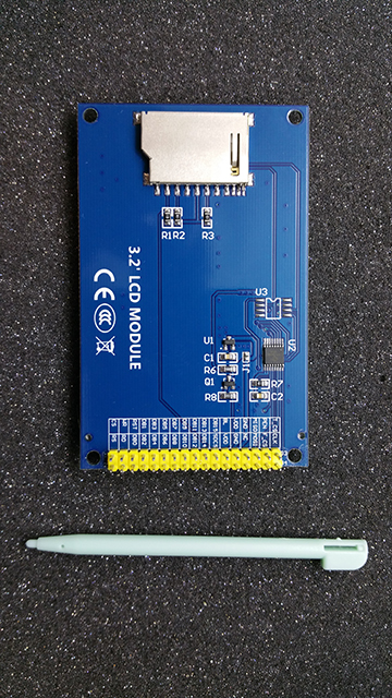 LCD displej SPI barevný grafický 320*240 3,2" dotykový