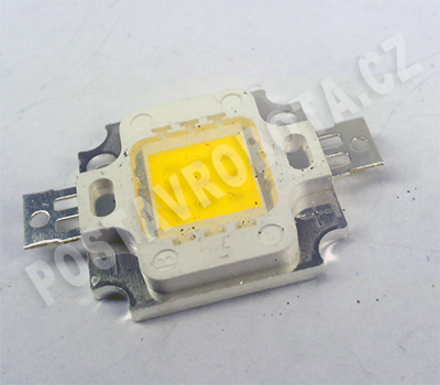 10W LED teplá bílá 30V