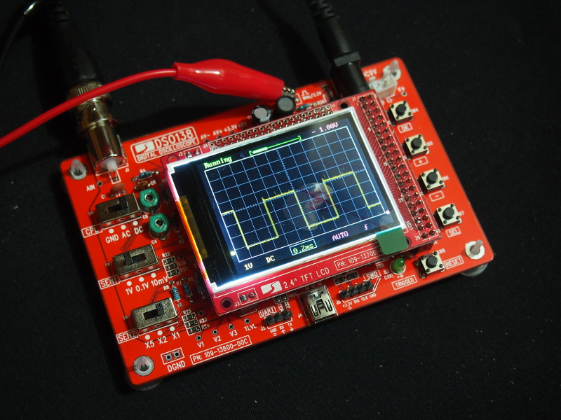 Osciloskop 1Msps 200kHz LCD sestavený