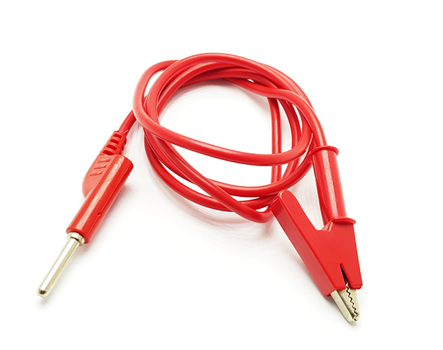 Propojovací kabel s krokosvorkou a banánkem