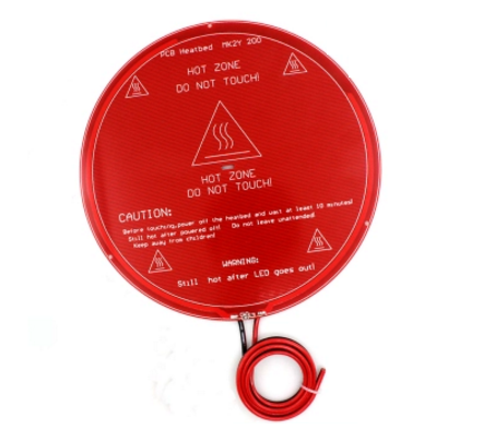 Vyhřívaná kruhová podložka Heated bed pro 3D tiskárnu , 12V