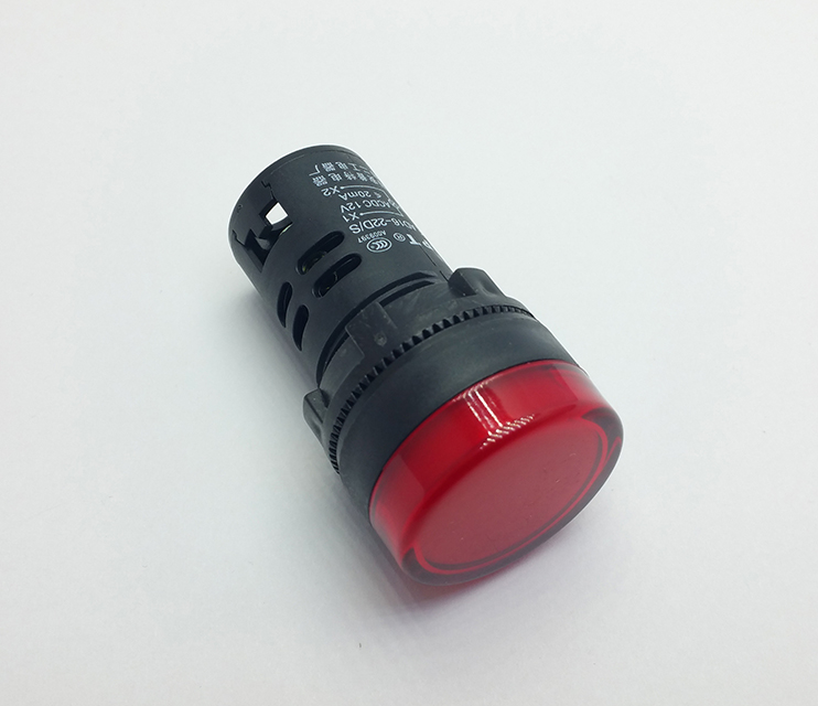 LED signálka 12V červená 22mm