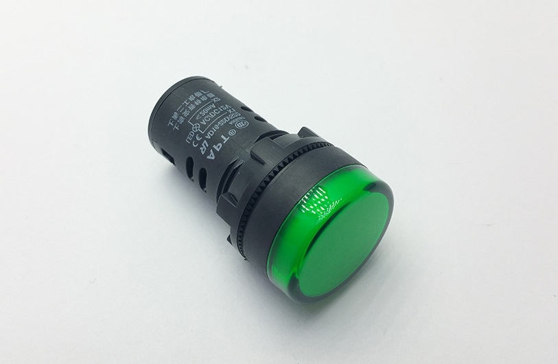 LED signálka 12V zelená 22mm