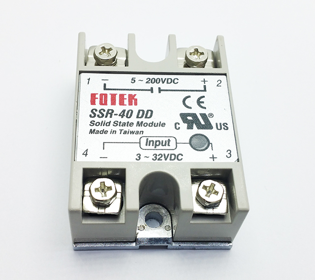SSR Relé 100A 200V DC , ovládání DC