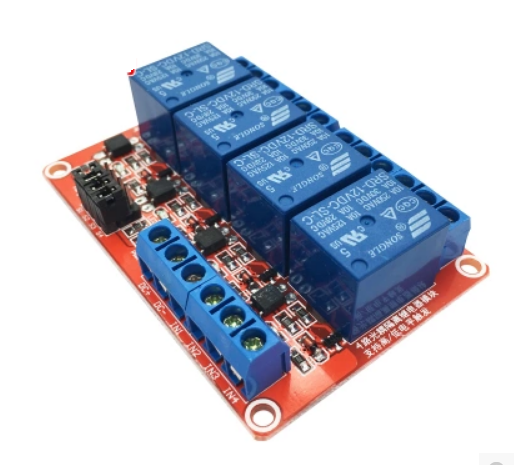 4-kanálový relé modul 12V s LED signalizací L/H