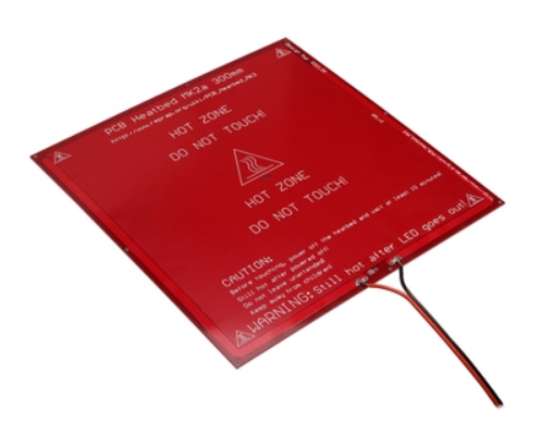 Vyhřívaná podložka Heated bed pro 3D tiskárnu 24V s kabeláží