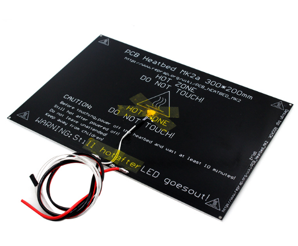 Vyhřívaná podložka Heated bed pro 3D tiskárnu hliník 300x200