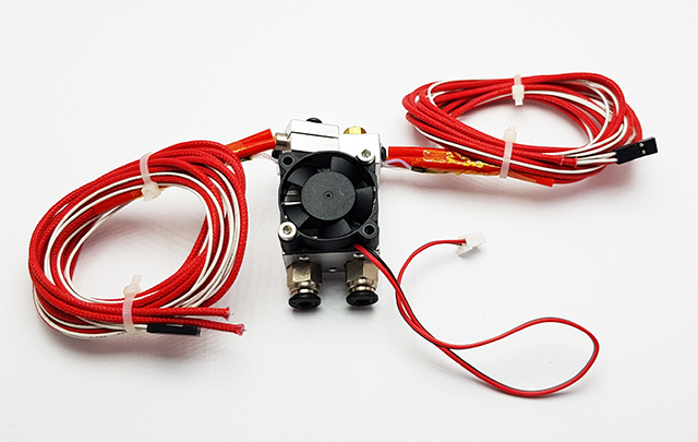 Duálníní Hotend Bowden 1,75mm 0,4mm s tělískem a termistorem