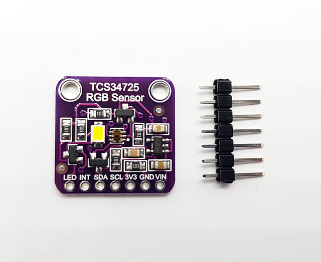 IIC Senzor barvy TCS34725 modul s LED