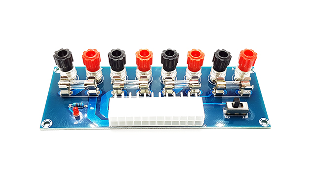 Adaptér pro ATX zdroj s pojistkami a vypínačem
