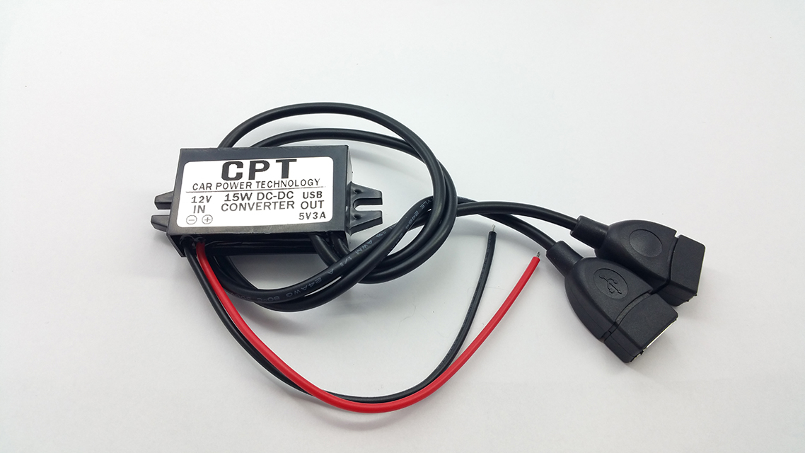 USB 5V 3A zdroj snižující napětí 12V