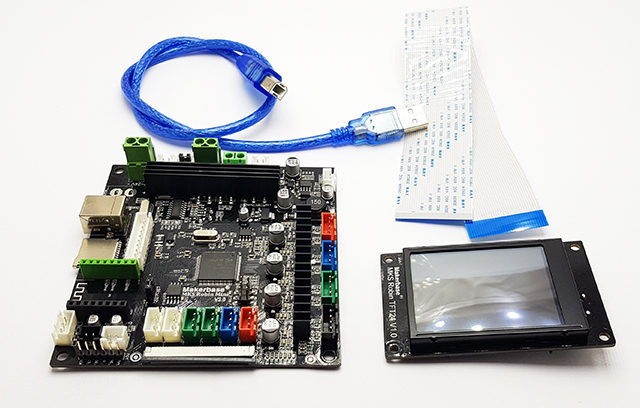 Řídící deska 3D tiskárny MKS Robin mini 32bit + Displej + A4988