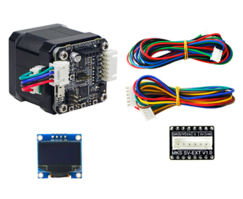 Hybridní servo MKS SERVO42 + driver + OLED