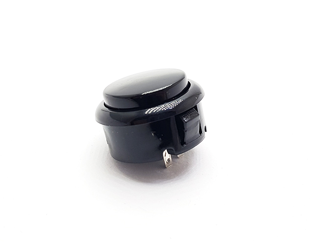 Tlačítko arkádové černé 30mm