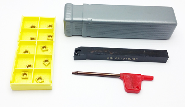 10mm soustružnický nůž + sada karbidových plátků 10ks