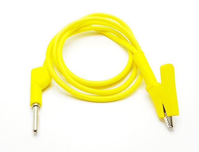 Propojovací kabel s krokosvorkou a banánkem