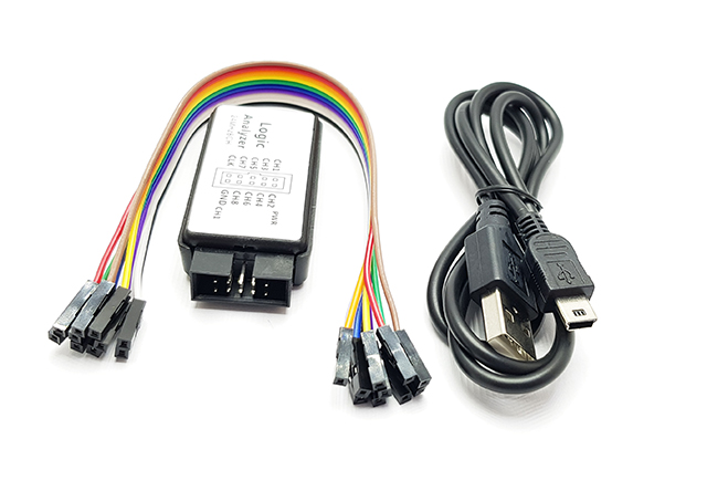 USB Logický analyzátor 8 kanálů 24MHz