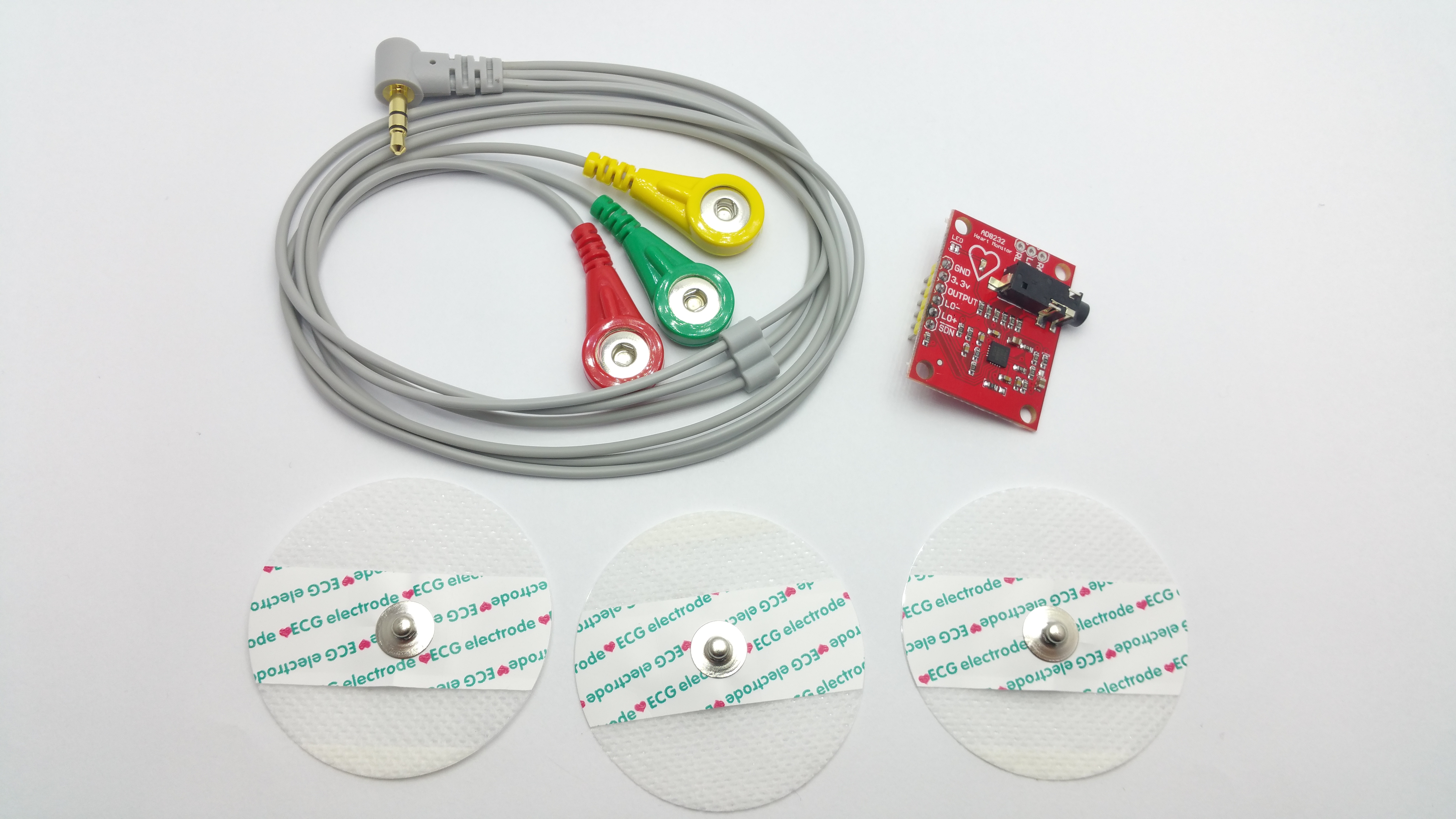 Elektrokardiogram EKG mini modul D8232 + elektrody