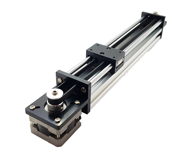 Řemenový lineární pojezd 200mm s krokovým motorem 