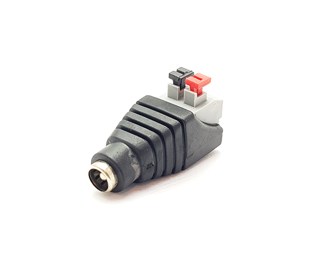 Konektor s pružinovýma svorkama 5,5 x 2,1 mm samice