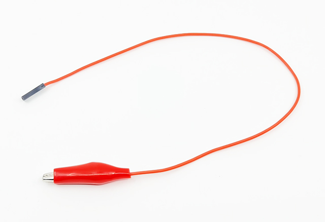 Propojovací kabel s krokosvorkou silikonový samice 30cm