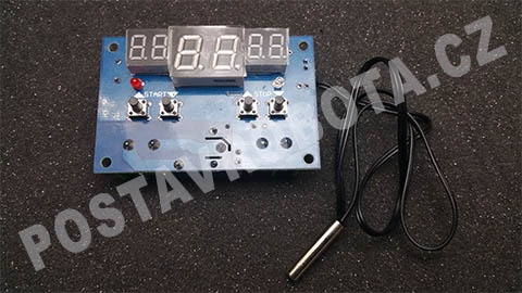 Digitální termostat -9 až 99 °C + čidlo 12V