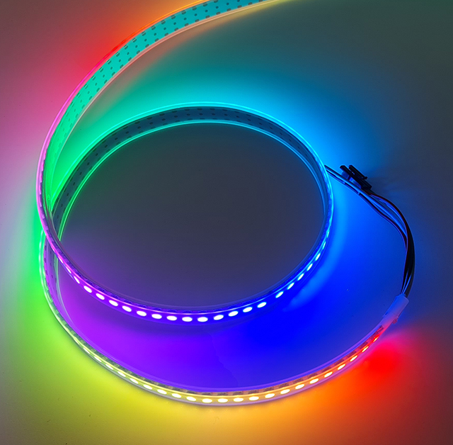 Adresovatelný LED pásek 43W/m WS2812B  RGB 1m voděodolný