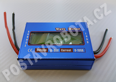 Wattmetr Ah-metr stejnosměrný 60V 100A