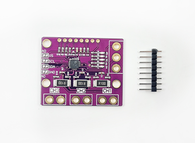 Ampérmetr INA3221 modul 3x 1,6A proudový senzor IIC
