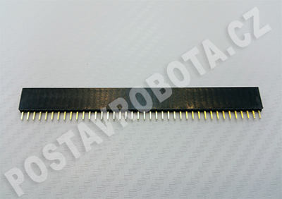 Dutinková lišta 40x1 2.54mm