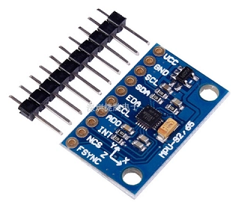 Digitální akcelerometr + gyroskop + magnetometr MPU9250