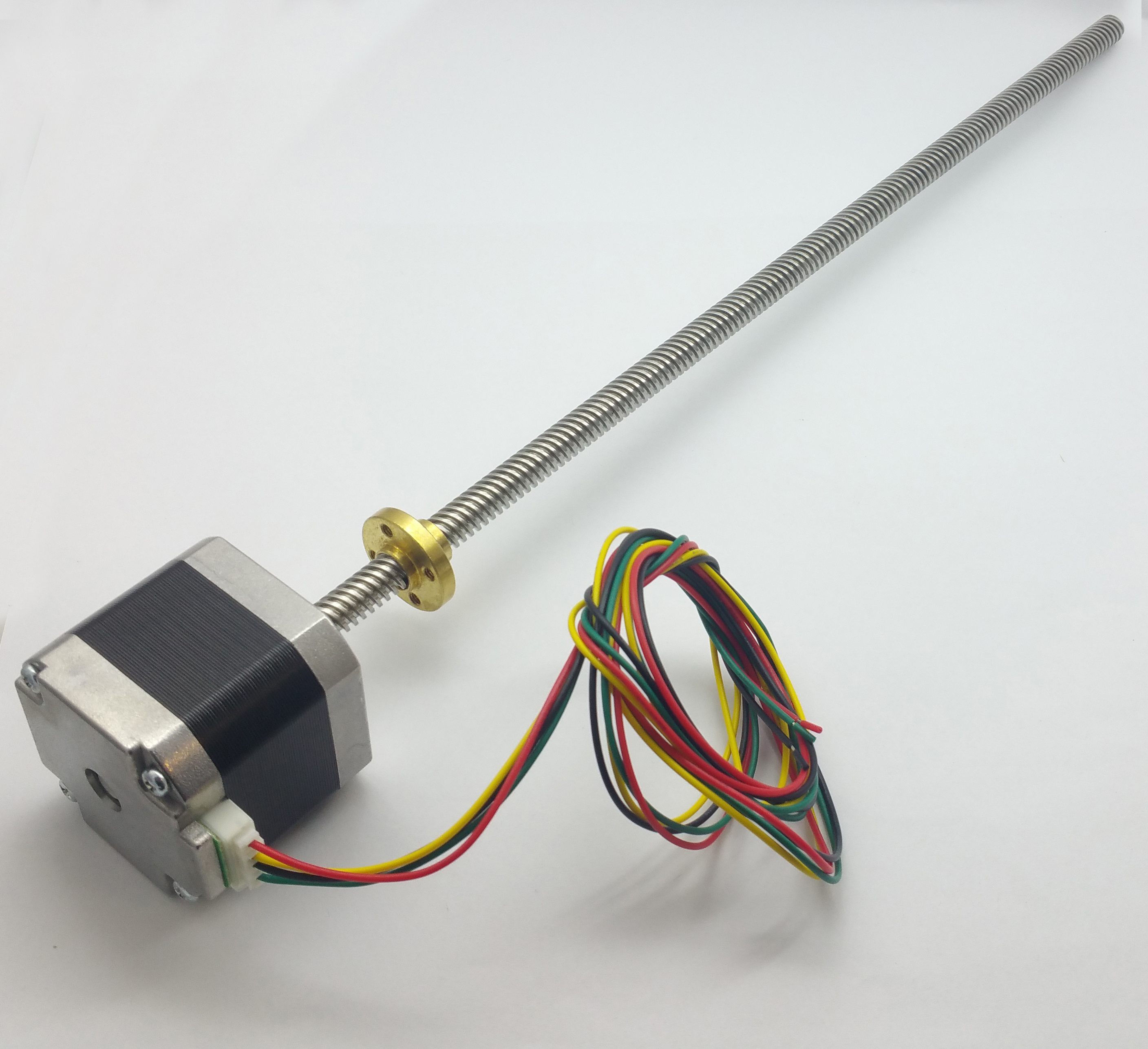 Krokový motor NEMA 17 se závitovou tyčí trapézovým šroubem 300mm