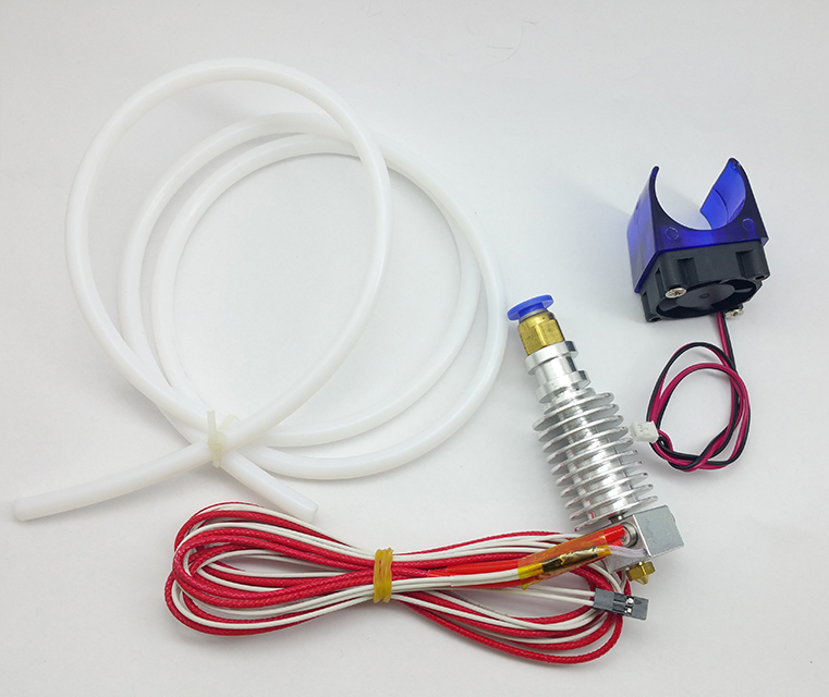 kompatibilní Hotend E3D V5 Bowden 3mm 0,4mm s tělískem a termistorem