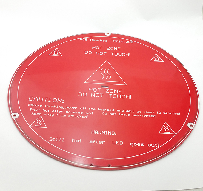 Vyhřívaná kruhová podložka Heated bed pro 3D tiskárnu , 12V