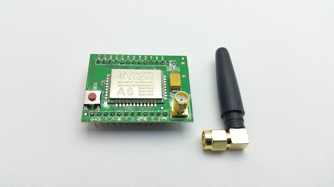 GSM modul A6 quad band + anténa