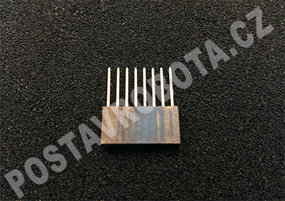Dutinková lišta 8x1 2.54mm dlouhá, pro shieldy