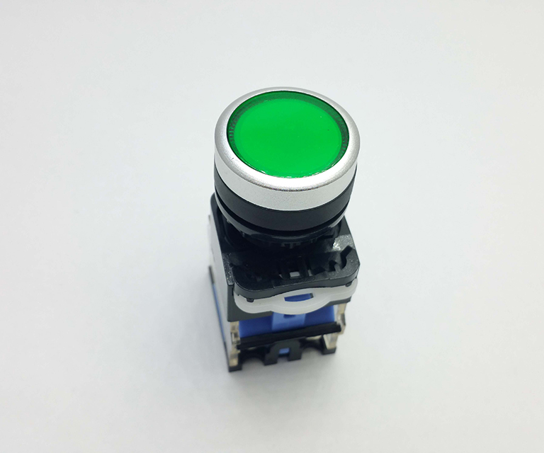 Tlačítko zelené 22mm