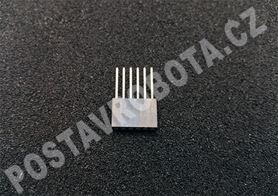 Dutinková lišta 6x1 2.54mm dlouhá, pro shieldy