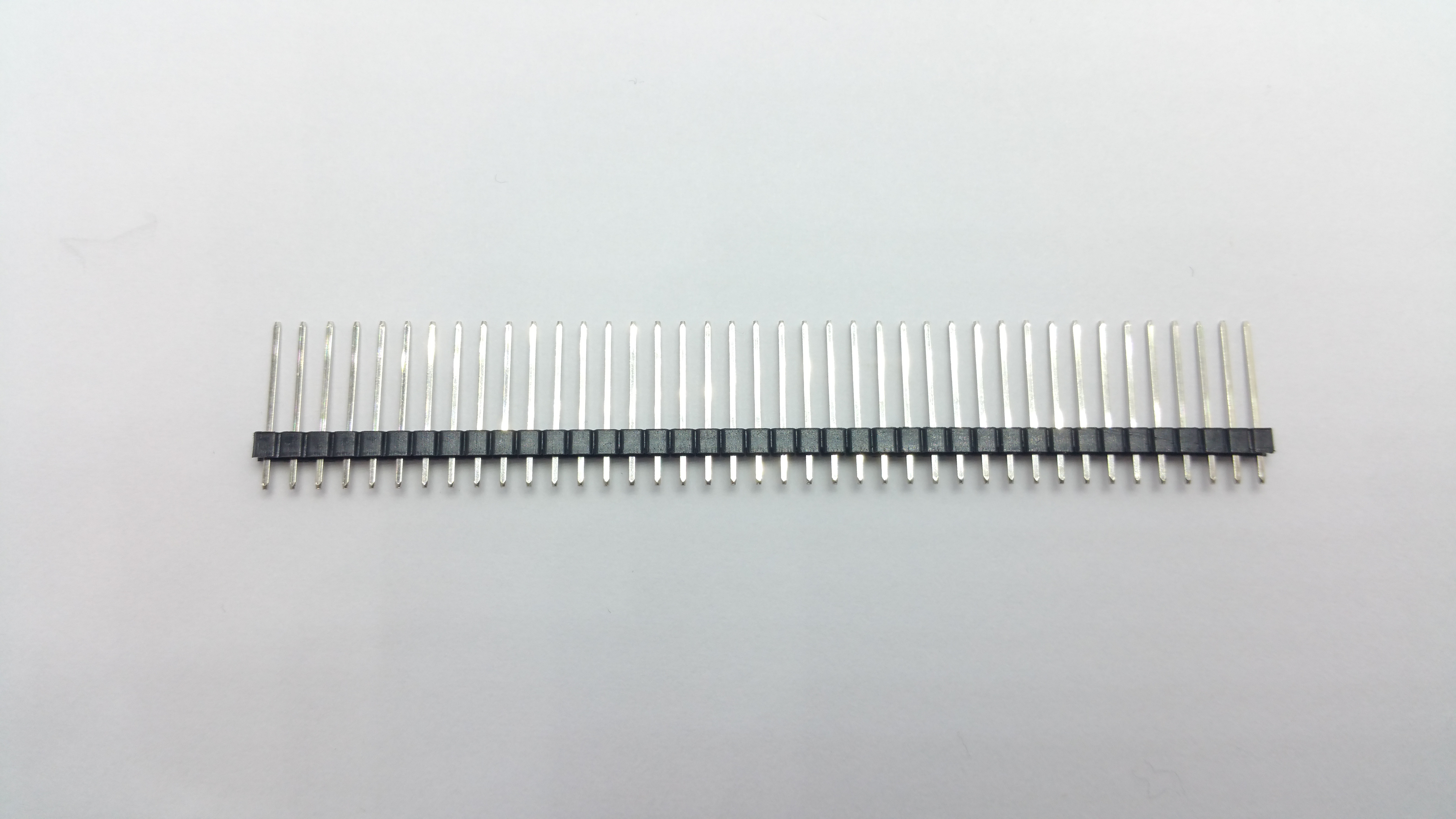Kolíková lišta 40x1 2.54mm  dlouhá jednořadá