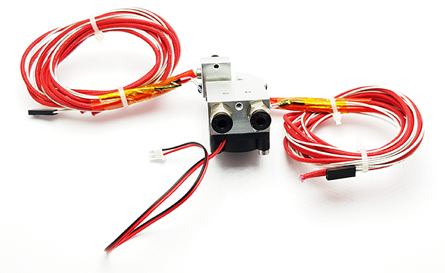 Duálníní Hotend Bowden 1,75mm 0,4mm s tělískem a termistorem