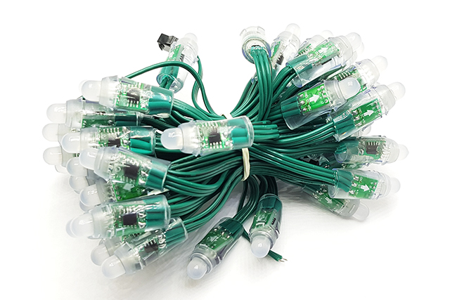 Adresovatelný LED řeťez RGB WS2811 RGB 10cm