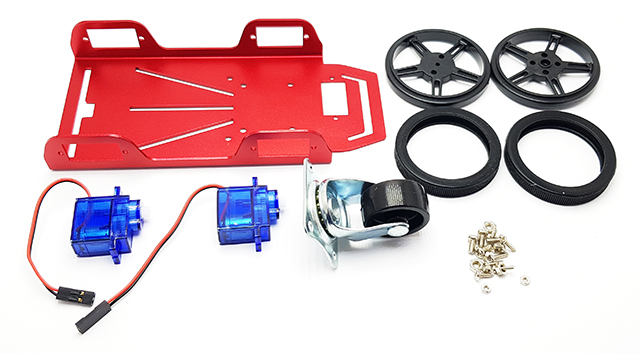 Stavebnice podvozku robota 2 kola