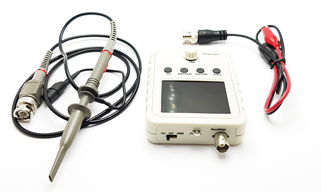 Osciloskop 1Msps 200kHz LCD sestavený