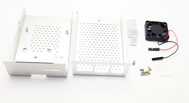 Krabička s ventilátorem pro raspberry Pi 4