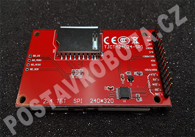 LCD displej SPI barevný dotykový  320x240 2.4"