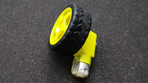 Motor zpřevodovaný 1:48 + kolo gumové