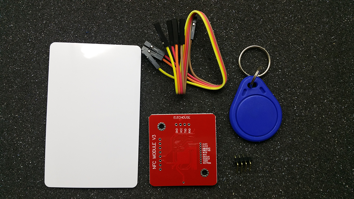 RFID NFC čtečka PN532 + token + karta