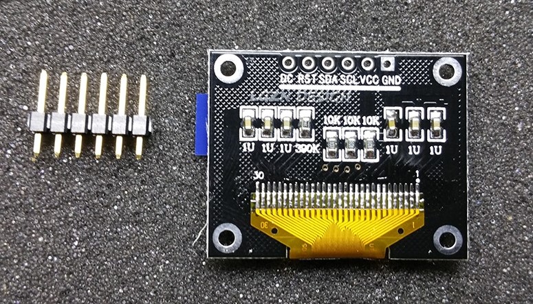 OLED displej SPI bílý grafický 128x64 0.96"
